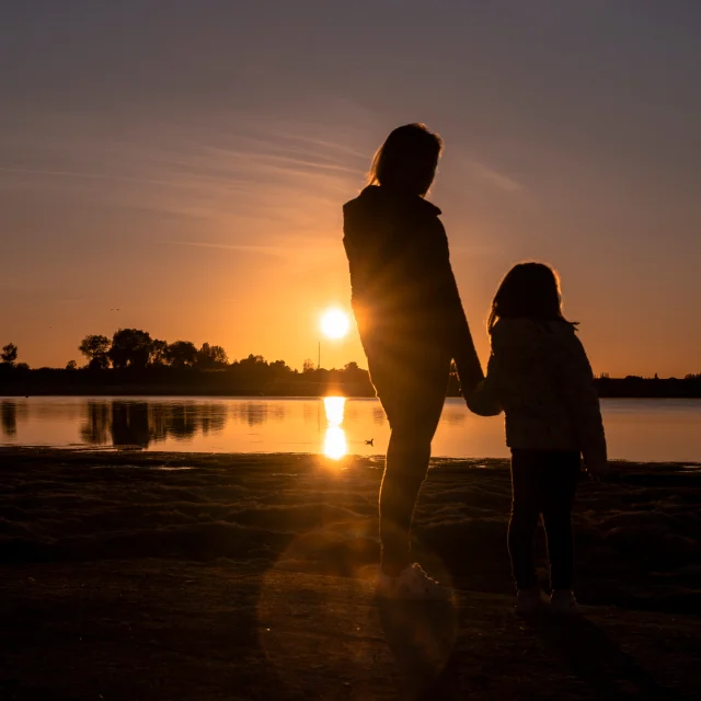 Coucher de Soleil Plage lac du Der