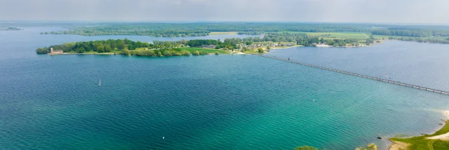 Pasarela Lac Du Der Vista aérea